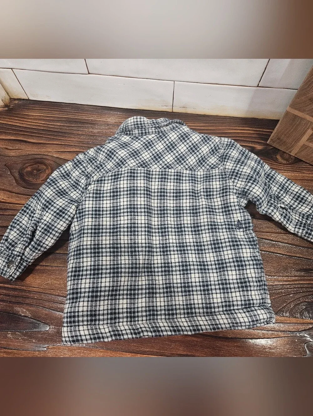 Toddler Plaid Flannel Volcom Jacket Coat 12 Month